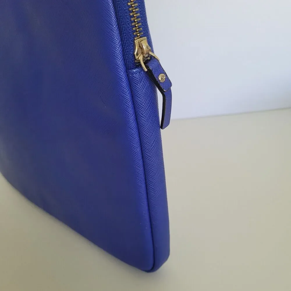 Kate Spade Slim Universal Blue Laptop Bag Sleeve Pouch Zip 13Inch Padded